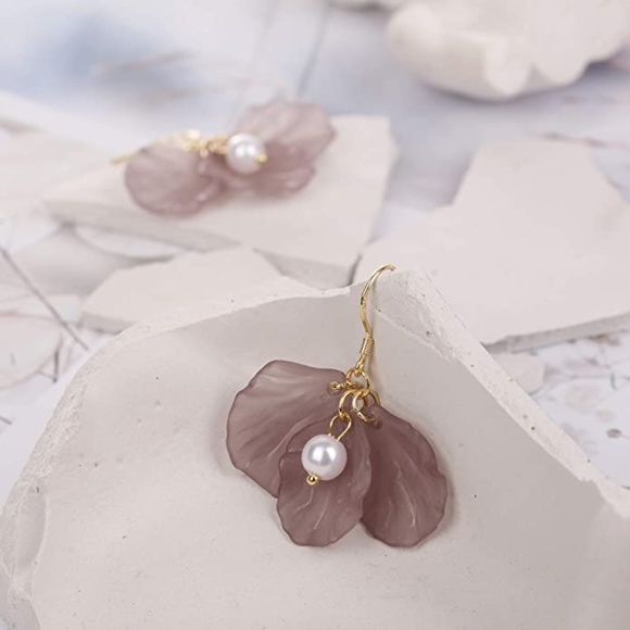 Gamopetalous Drop Dangle Earrings - Picture 3 of 4